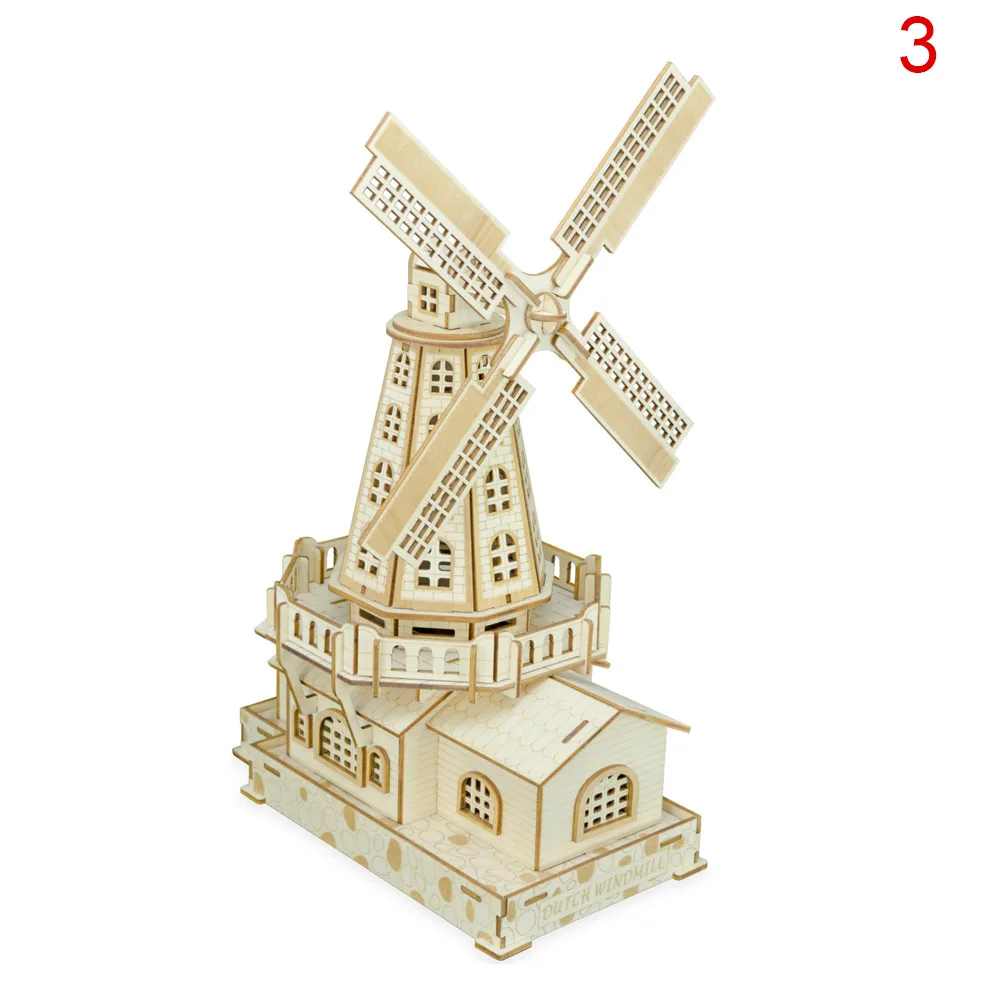 3D Строительная головоломка модель игрушки Мир сувенир башня мост Модель