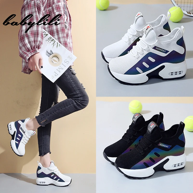 

Women's Sneakers 2019 New Chunky Sneakers for Women Vulcanize Shoes Casual Fashion Wedge Shoes Platform Sport Sneakers Women