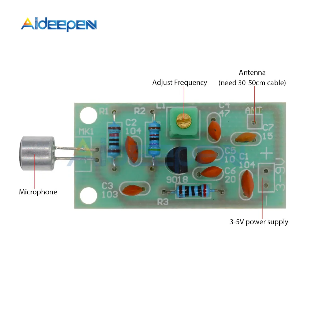 Регулируемая Звуковая Панель DC 3V 5V|Детали и аксессуары для приборов| |