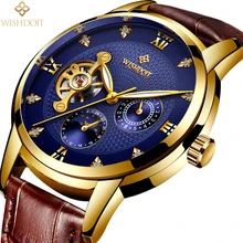 2018 WISHDOIT Top Brand Luxury Mechanical Watches Water Wristwatch Business Automatic Skeleton Watch Men Relojes Hombre Clock 2018 WISHDOIT Top Brand Luxury Mechanical Watches Water Wristwatch Business Automatic Skeleton Watch Men Relojes Hombre Clock