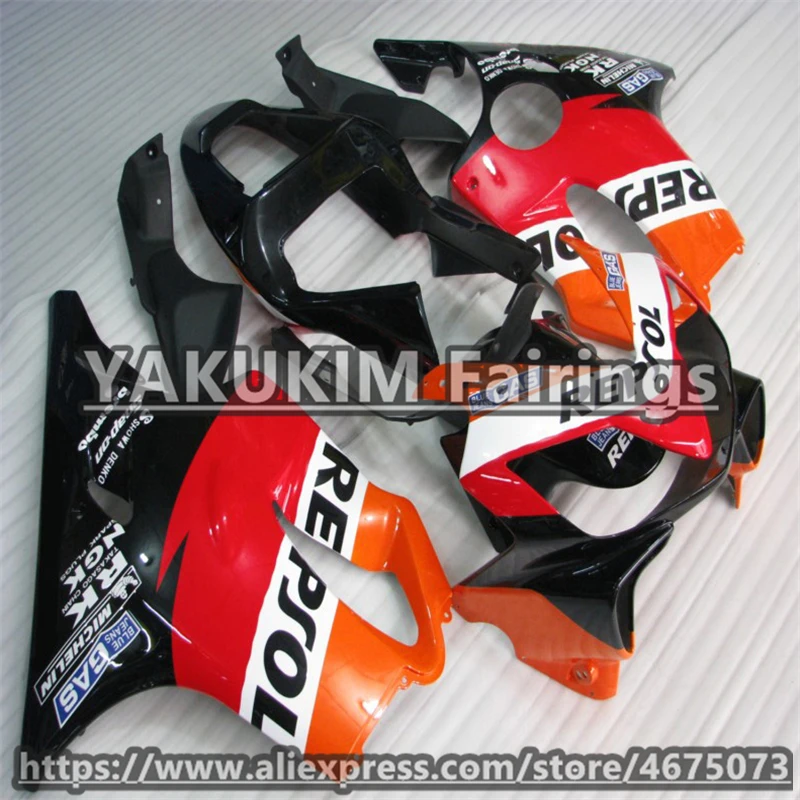 ABS инъекции обтекатели комплект для Honda CBR 600f F4i 2001 2002 2003 мотоциклетные Обтекатели