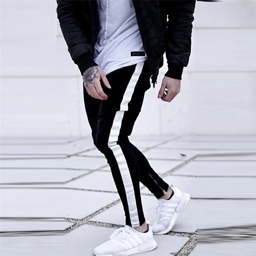 

Man Pants Long Men Smart Trousers Casual Trouser Biker Ripped Skinny Jeans Frayed Slim Fit Denim Pants Summer Sports Pants