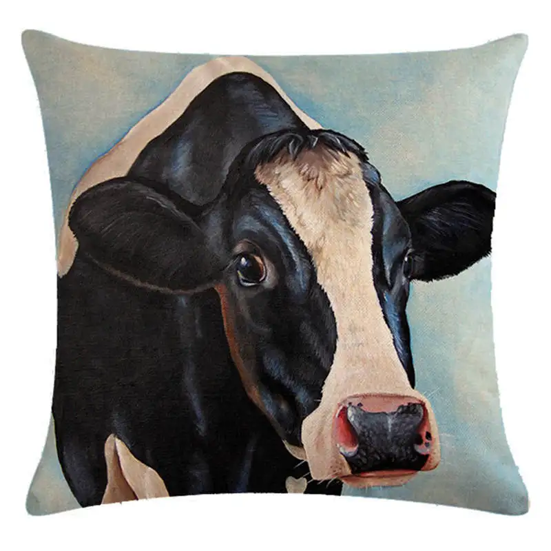 

Decisive cows and sheepHomerDecor Cushion Cover Throw Pillowcase Pillow Covers 45 * 45cm Sofa Seat Cushion Dec