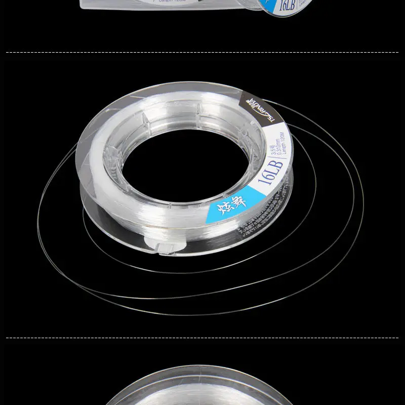 Tsurinoya 120 M 6LB-16LB прочная и эластичная Моноволокно импортная нейлоновая леска и устойчивая к истиранию леска