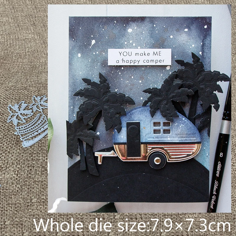 

XLDesign Craft Metal Cutting Die die cuts Coconut tree decoration scrapbook Album Paper Card Craft Embossing die cuts