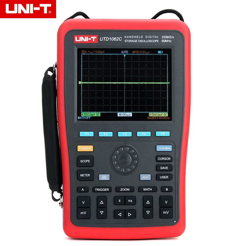 UNI-T-UTD1062C-2-Channels-60MHz-250MS-s-Handheld-Portable-Digital .