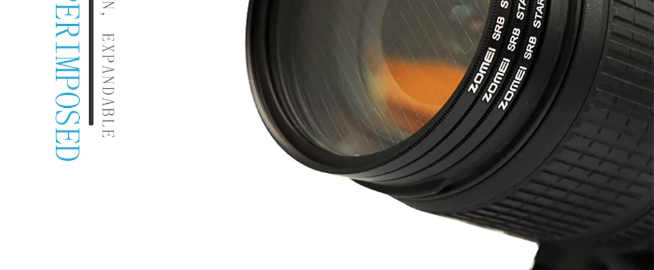 Звездный фильтр Zomei(+ 4 точки+ 6 точек+ 8 точек) светильник крест фильтр для Canon Nikon NLSR объектив камеры 55 55 58 62 67 72 77 82 MM