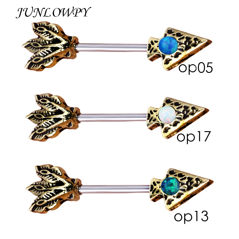 Junlowpy Tree Shaped Nipple Shield Nipple Ring Steel Barbells Piercing