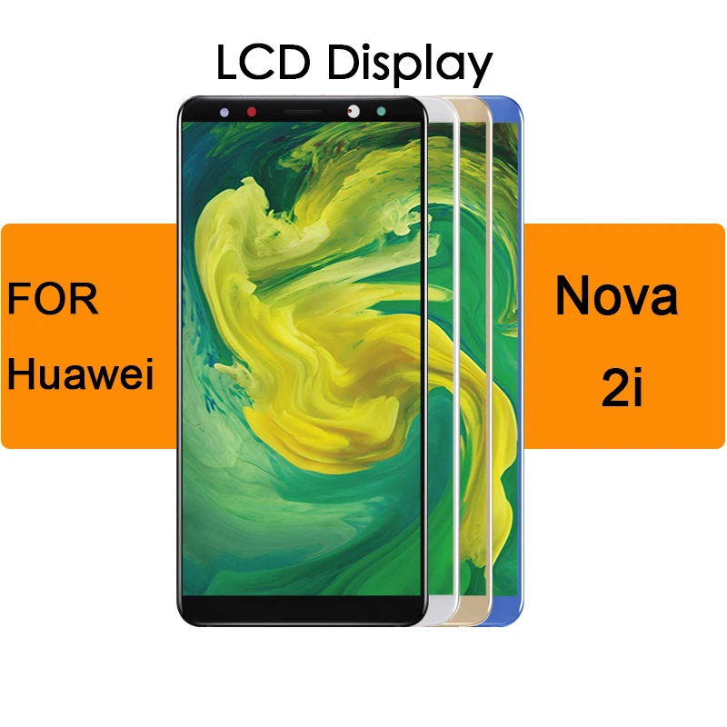 

Display Touch Screen Digitizer Replacement For Huawei Nova 2i Lcd 5.9" Display With Frame RNE L01 L02 L03 L21 L22 L23