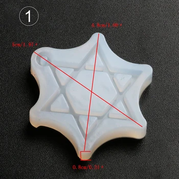 

1pcs UV Resin Jewelry Liquid Silicone Mold Stars&Universe Planet Resin Molds For DIY Necklace Pendant Charms Making Jewelry
