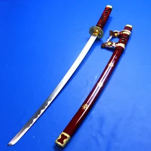 S0455 Аниме HAKUOUKI JINTACHI Сакура Тачи самурайский меч с бордовыми ножнами 41"