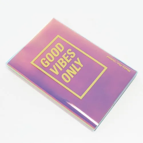 

Good vibes only cool design 2019 monthly planner 12.8*18.7cm 160P Korean staitonery gift