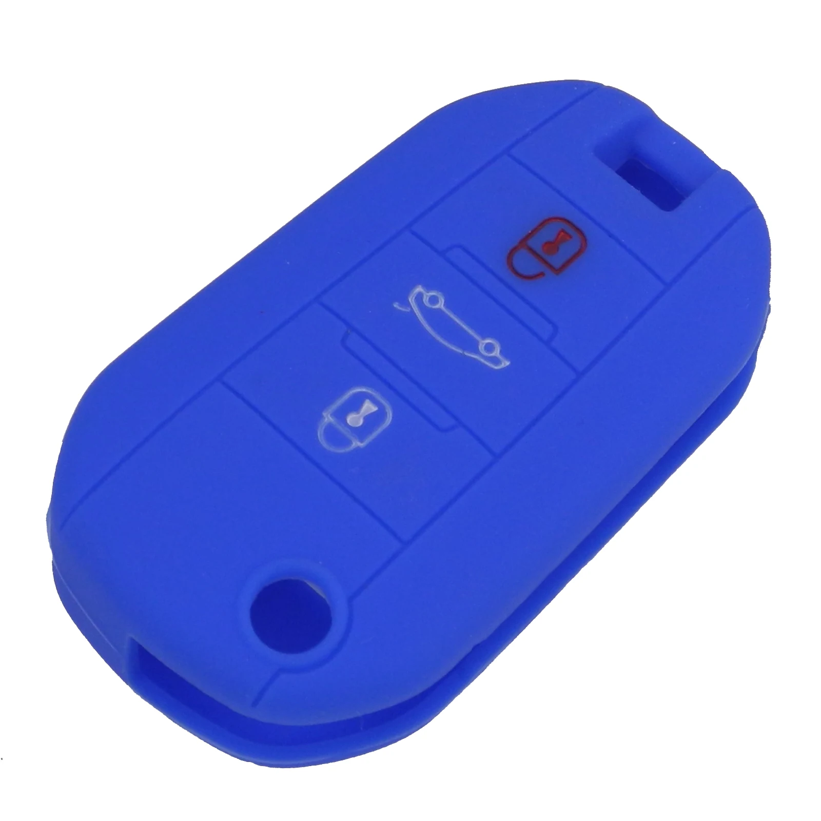 Keyforkess 30 pz/lotto in Silicone 3 pulsante Flip telecomando portachiavi Fob Cover Holder per Citroen Peugeot 208 508 2008 - HTB17ou7kcLJ8KJjy0Fnq6AFDpXaY