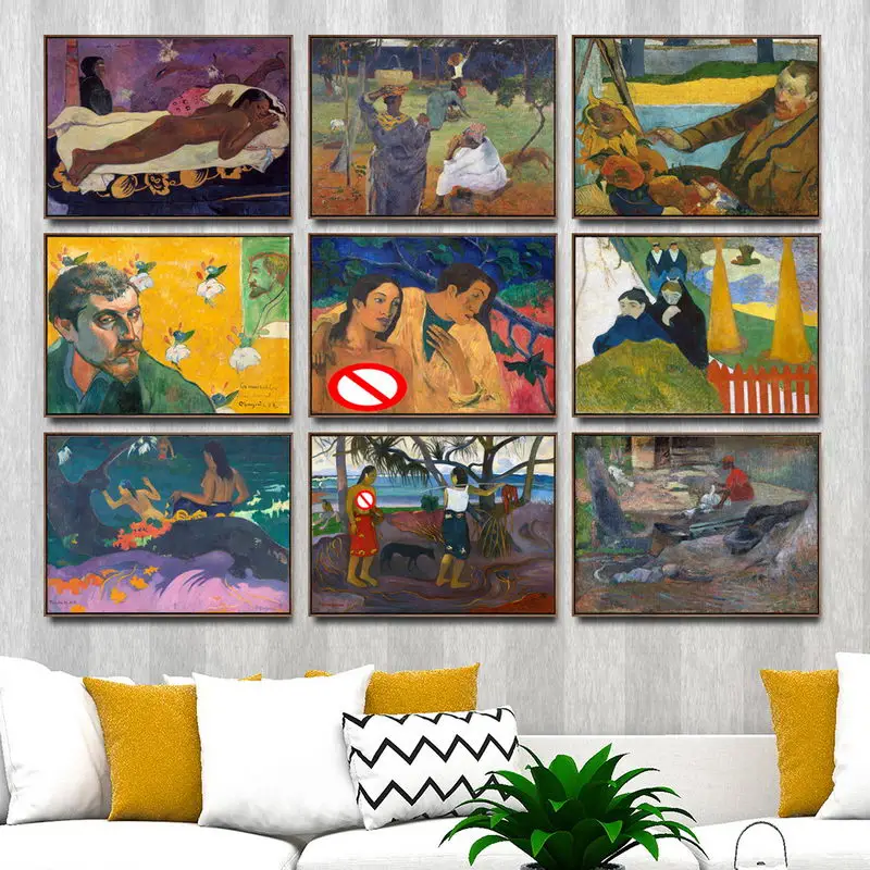 

Home Decoration Art Wall Pictures Fro Living Room Poster Print Canvas Paintings French Paul Gauguin Self-portrait