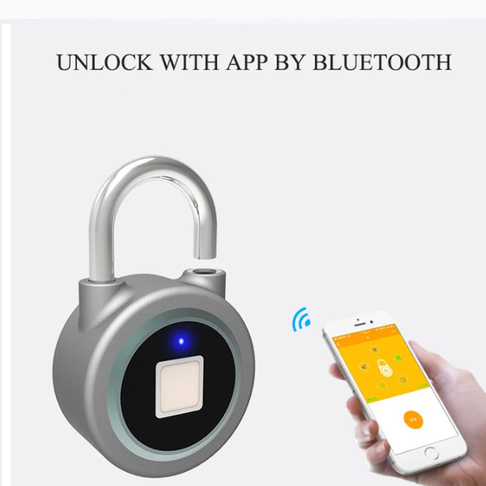 Смарт-ключа Блокировка Bluetooth отпечатков пальцев IOS приложение для Android Управление Электрический замок Водонепроницаемый IP65 кабинет