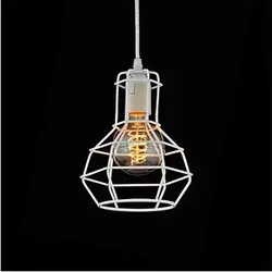 1 свет, простой Стиль металла Эдисон лампа Лофт Стиль Открытый Подвесные Светильники, для гостиной столовой, e27 Лампа включена, люстры де