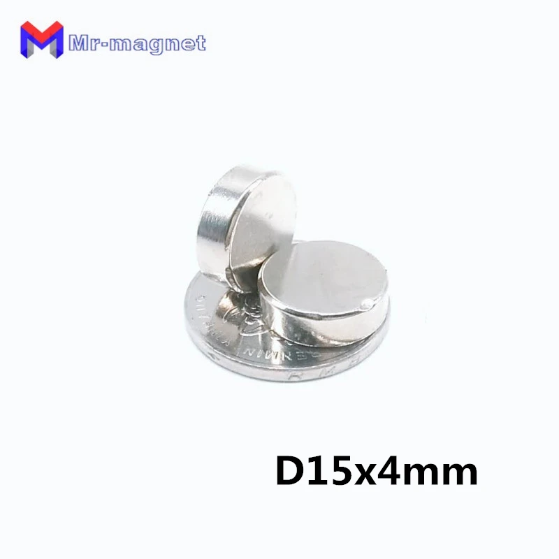 Супермощный магнит D15x4 из неодима 50 шт. 15 х4 мм D15 | Обустройство дома