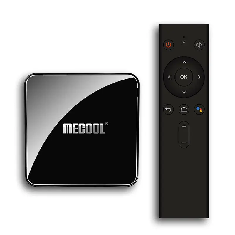 Mecool Km3 Android 9.0 Tv Box Amlogic S905X2 Quad Core 4G Ddr4 64G Rom 2.4G/5G Wifi Bluetooth 4K Atv Smart Set Top Box Voice C