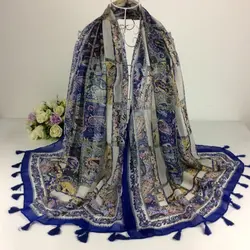 Mix Дизайн заказ цветочный кешью Гайки Шарфы для женщин и палантины шали мусульманский хиджаб хлопок вискоза длинные платки Ленточки шарф в