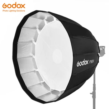 

Godox P90H 90cm Softbox with Bowens Mount 16 Rods High Temperature Resistant Softbox for Professional Shooting Studio Flash