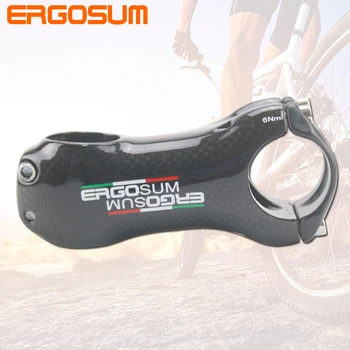 

ERGOSUM Carbon Stem 17 Degree Carbon Fiber Stem Carbon Road Bike 3K Glossy 80/90/100/110/120mm Bicycle Stems