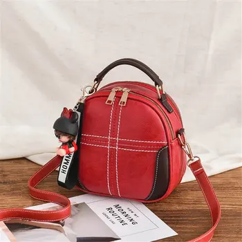 

Hot Crossbody Bags For Women Messenger Bags 2018 Vintage Leather Handbags Famous Brand Women Shoulder Bags free holograms