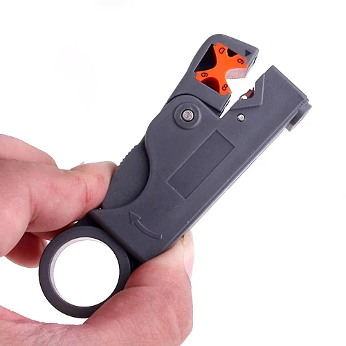 Портативный мини-нож для зачистки проводов щипцы плоскогубцы для зачистки кабеля обжимной инструмент(серый