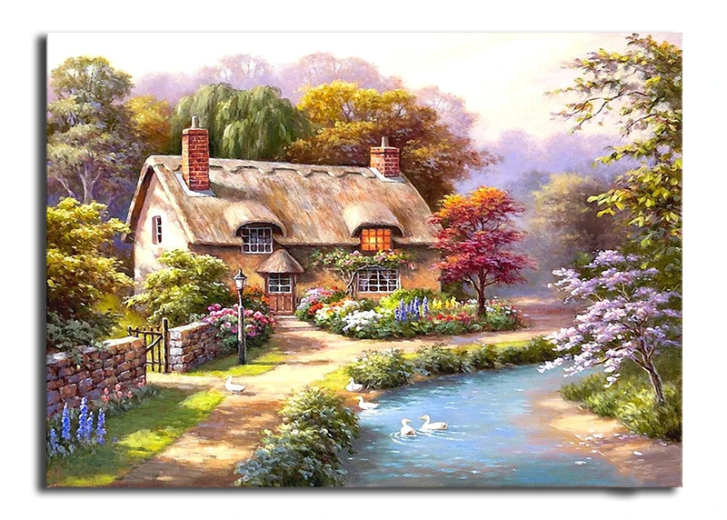 other-cottage-art-kim-river-colors-house-duck-nature-colorful-color-peaceful-beautiful-pretty-free-download-wallpaper