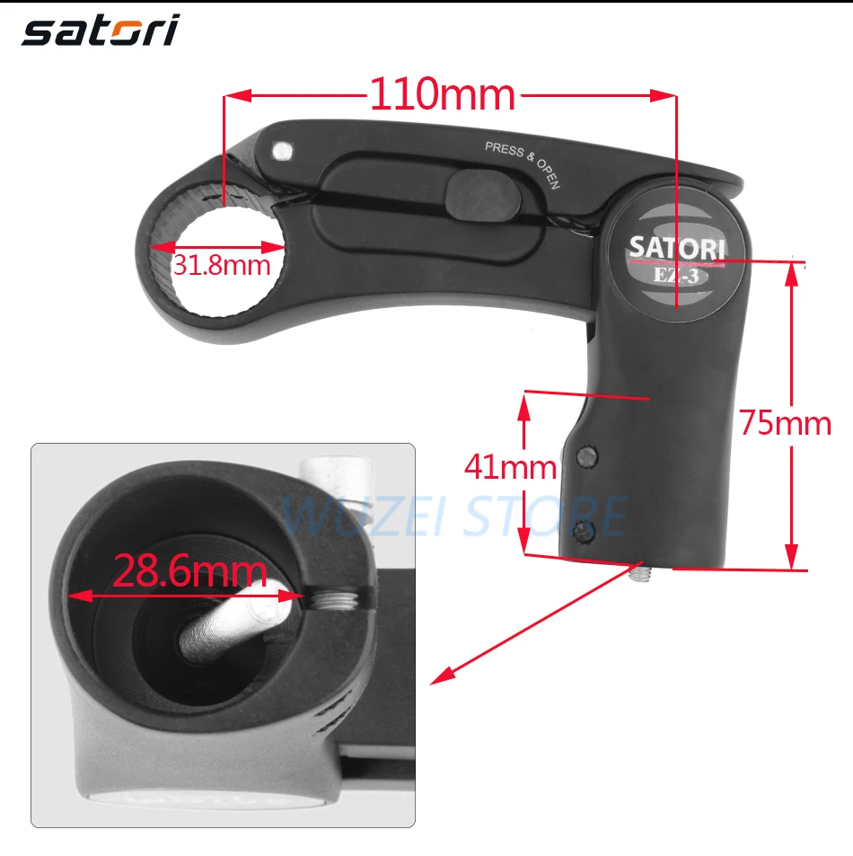 Grtheenumb Riser De La Tige De Vélo Adaptateur De Colonne Montante De