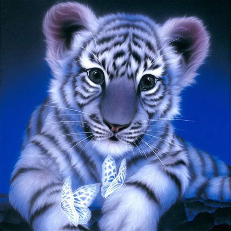 

5D DIY Diamond Painting Tigers 3D Diamond Embroidery Animal Cross Stitch kits handmade embroider Crafts for child home decor J20