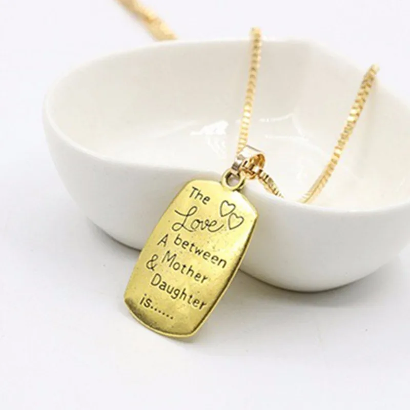 Женская цепочка с надписью любовь между мамой и дочерью|chain wholesale|fashion jewelryjewelry fashion