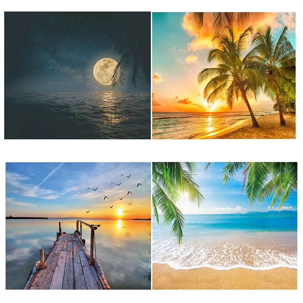 

Sea Beach Nature Scenery Printed Modern Wall Hanging Tapestry Fashion Bohemian Bedspread Throw Blanket Beach Towel Picnic Mat