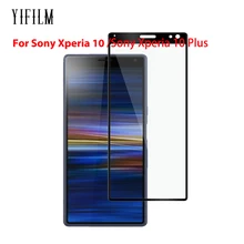 Для sony Xperia10 Plus, защита экрана, полное покрытие, черное закаленное стекло для XA3, ультра 0,3 мм, 3D изогнутая полноэкранная пленка для телефона