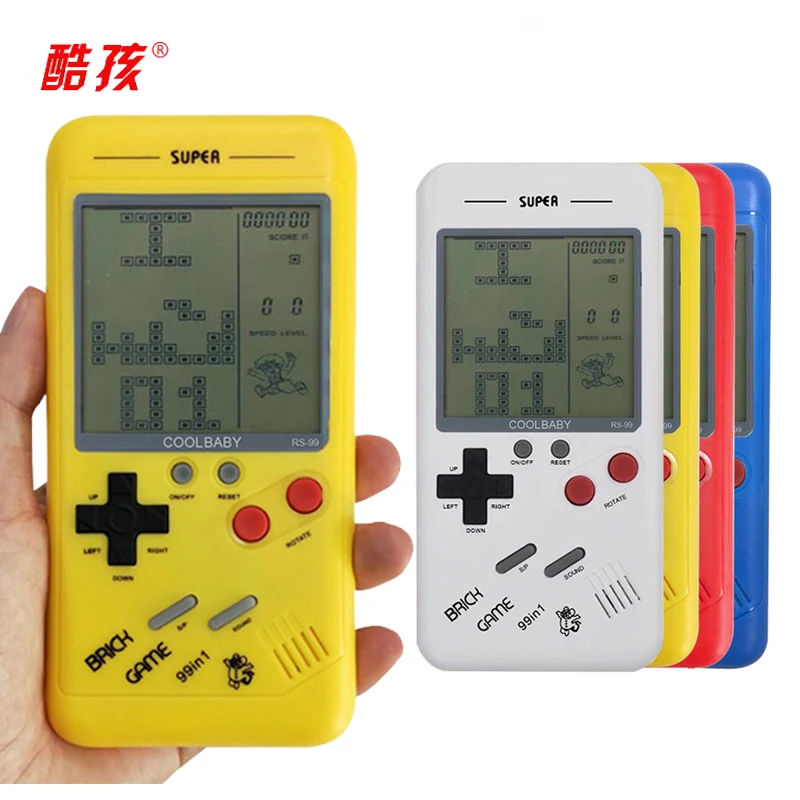 

Handheld Console Mini Game Machine Classical Tetris Brick Game Players Childhood Reminiscence Mini Toys Best Gift For Children