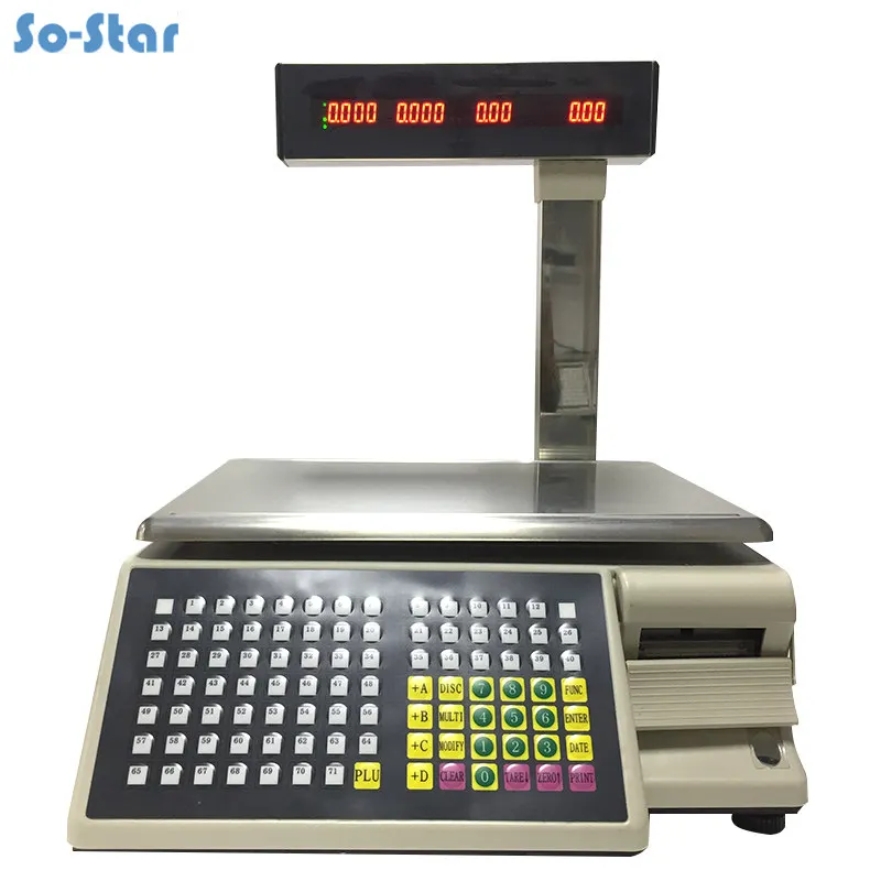 

Good Quality Barcode Label Printing Scale Electronic Scale (TM-15A-5D) commercial scale price computing scales English version