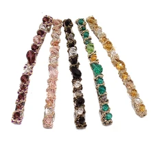 Модные трендовые аксессуары для волос головной убор ручной работы Блестящие Зеленые Кристальные заколки-пряжки для волос фиолетовые стразы шпилька для женщин