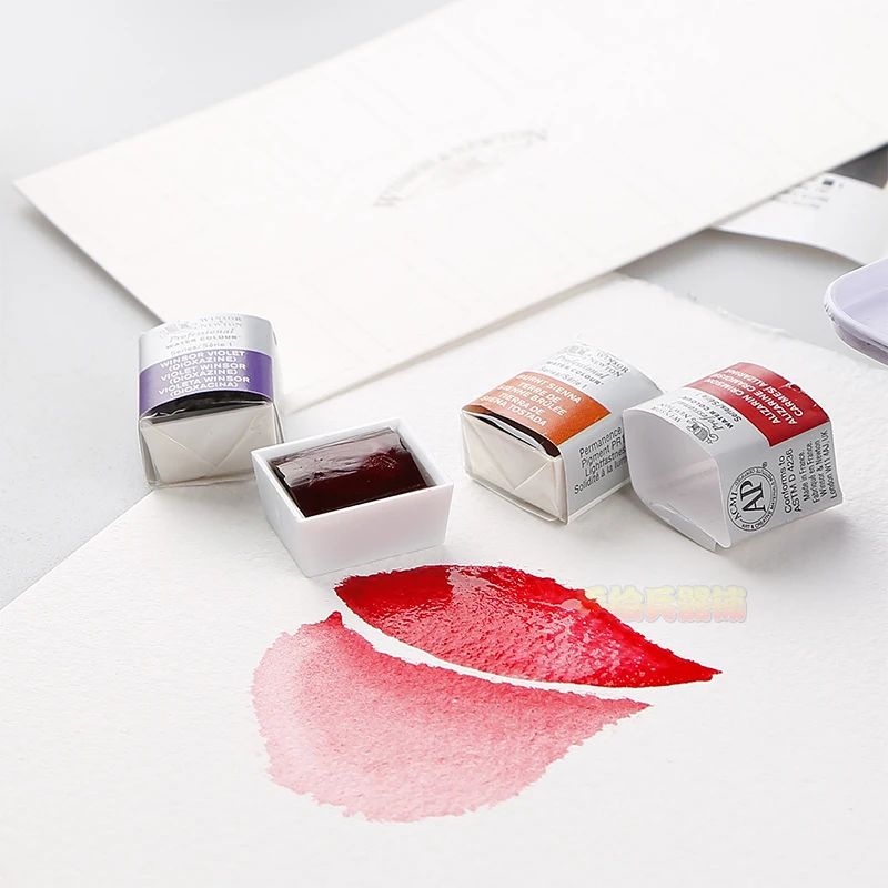 Billig WINSOR   NEWTON Solide Pigment Aquarell 8 12 24 36 45 Farbe Cotman Senior Wasser farbe Kunst Zeichnung Lieferungen Hälfte Pfannen Mini