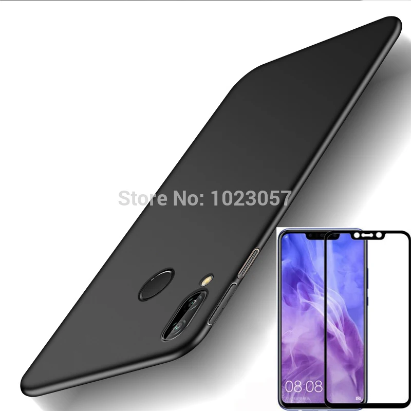 

P Smart Plus Full Tempered Glass with Soft TPU Back Case Cover For Huawei P Smart Plus 2018 INE-LX1 INE-LX2 Psmart Plus 6.3inch