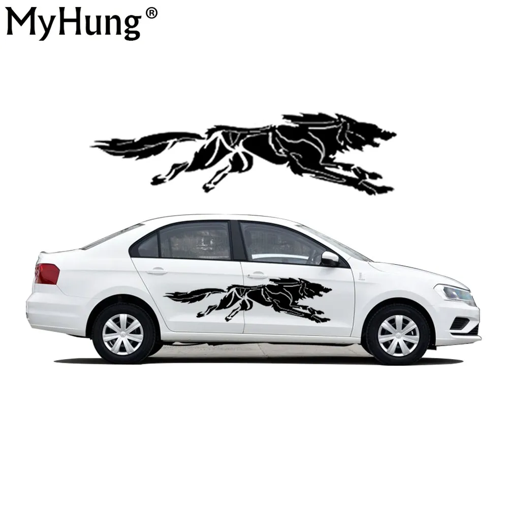 Креативные автомобильные наклейки для Volkswagen Jetta Стайлинг автомобиля Воющий волк