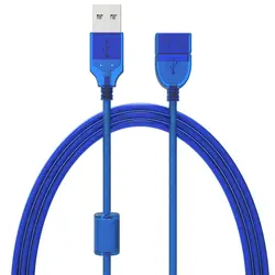 0,3 м 0,5 м 1,5 м 3 м 5 м Новый USB2.0 удлинитель мужчин и женщин USB адаптер прозрачный синий против вмешательства двойной Экранирование