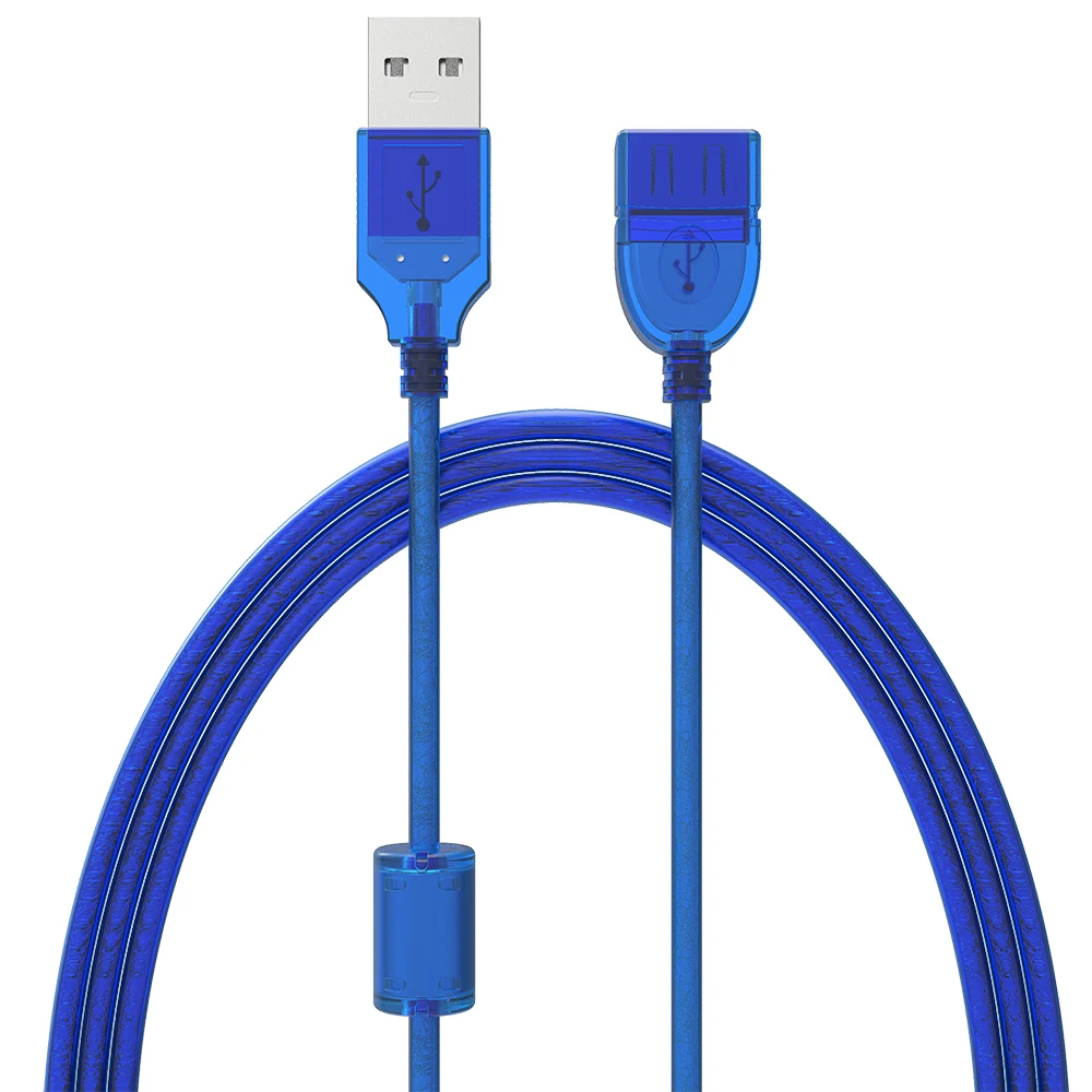 0 3 м 5 1 Новый Удлинительный кабель USB2.0 штырь гнездо USB адаптер прозрачный синий