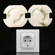 10 шт. электрическая розетка ЕС для маленьких детей, детская Защитная защита, анти-электрические ударные пробки, протектор, Вращающаяся крышка