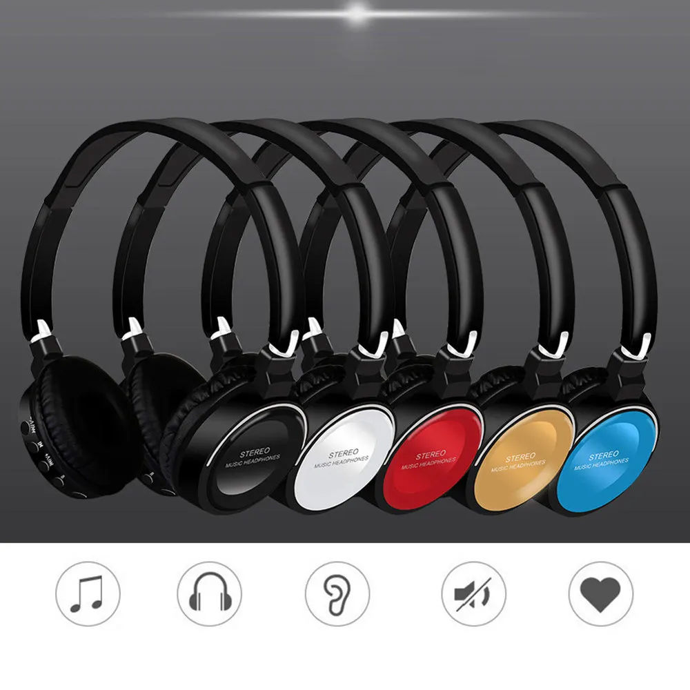 New Bluetooth Headphones Wireless Stereo Headsets Earbuds with Mic for iphone Support IOS Android Headset Accessories hot