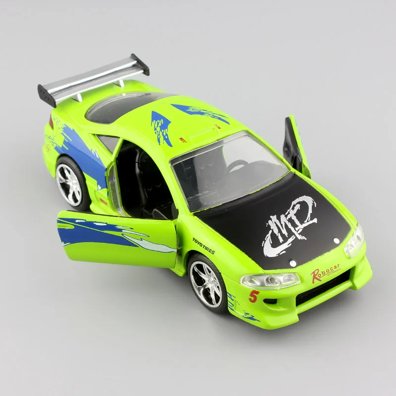 

1:32 Scale jada Brian's Mitsubishi Eclipse Turbo 1995 FAST and FURIOUS metal diecast models racing cars toys for baby boys gifts
