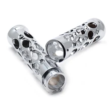 Полый стиль " 25 мм мотоциклетный алюминиевый руль ручки для Honda Suzuki YAMAHA Kawasaki Harley вертолет крейсер Csutom