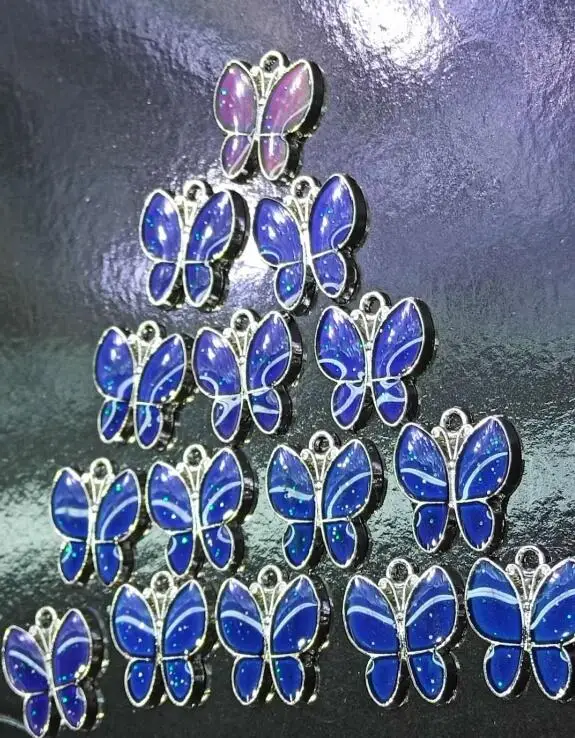 Ожерелье с бабочкой Тай Чи, меняющее цвет, ожерелье