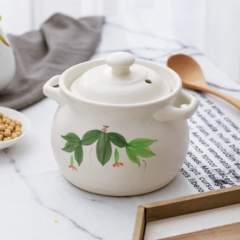 

Small casserole household mini baby milk rice soup hot pot open fire high temperature gas earthenware cooking stew clay pan
