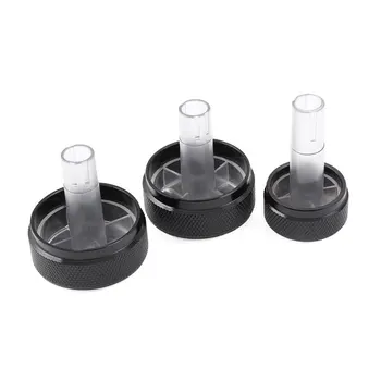 

3pcs/set Aluminum Alloy Air Conditioning Knob AC Knob Heat Control Button For Volkswagen VW GOLF 4 Bora Passat B5 Car Styling