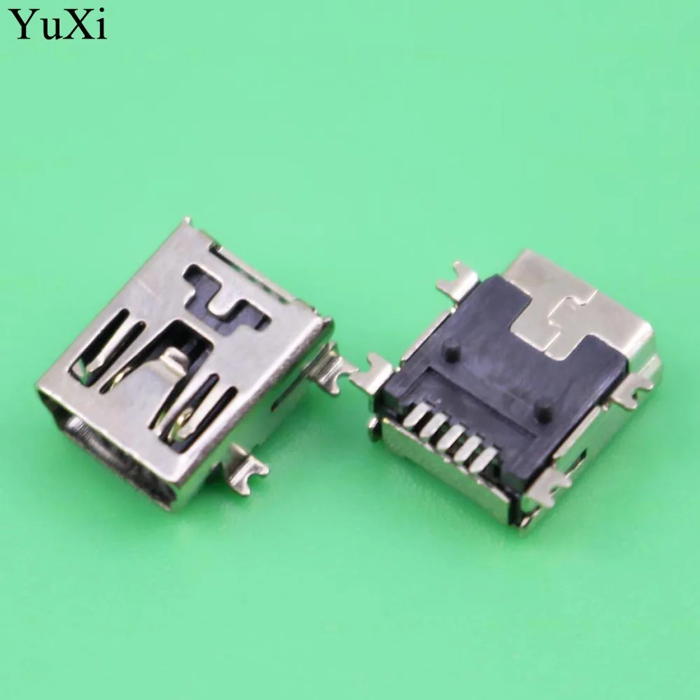 

YuXi 10Pcs/lot Mini USB Type B SMD Female Socket V3 5-Pin 5 Pin Jack Connector Port for MP3 MP4 GPS