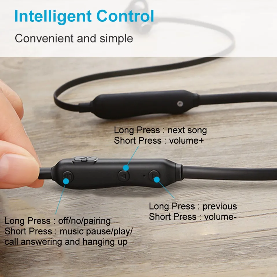 Bluetooth 5.0 Wireless Sports Earphones Running Headband For Man Bass HiFi Headphones with Microphone for Xiaomi Samsung iPhone  (13)